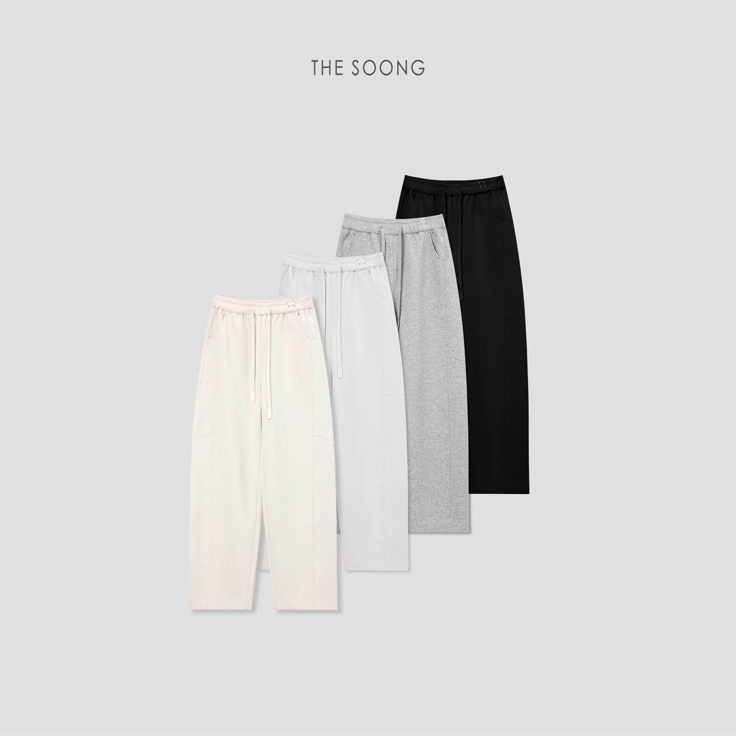 New Curve Sculptural Tailoring Custom Fabric Slight-Stretch Curved-Leg Women’s Casual Sweatpants