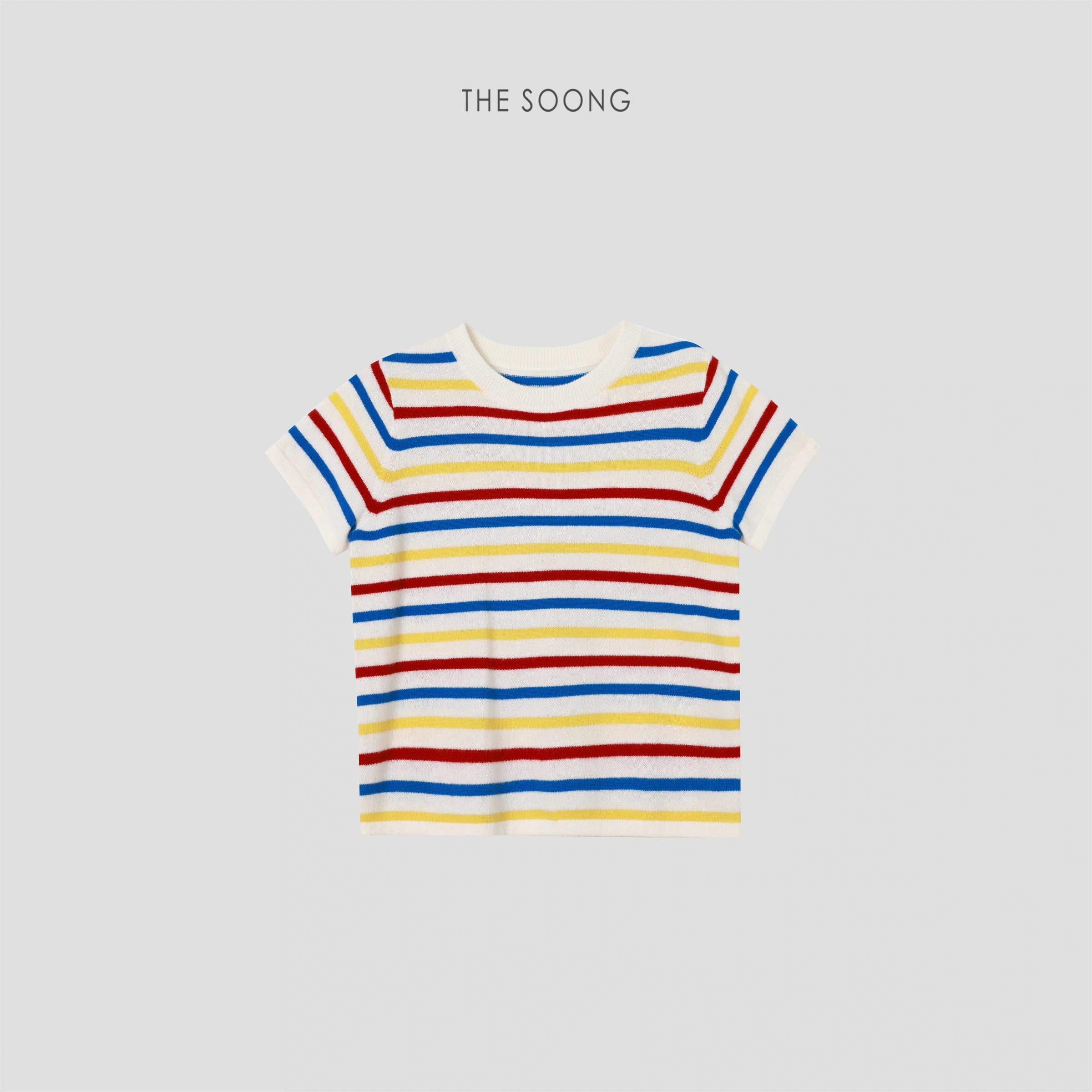 Australian Wool Rainbow Stripe Knitted Sweater