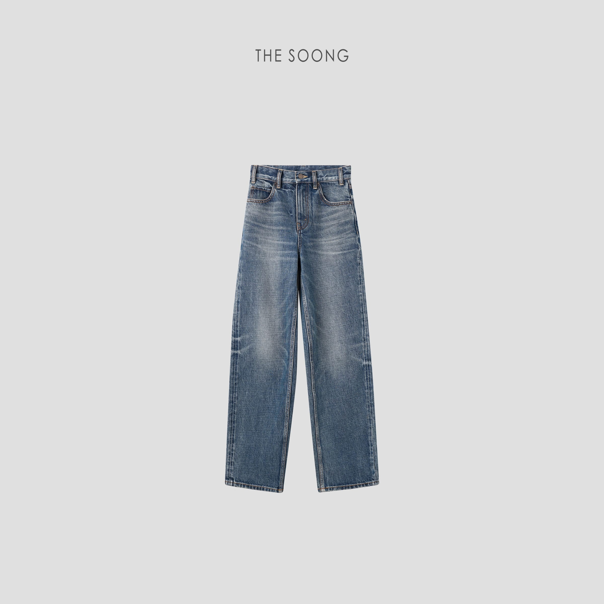 Classic Hand-Brushed Non-Stretch Structured Jeans