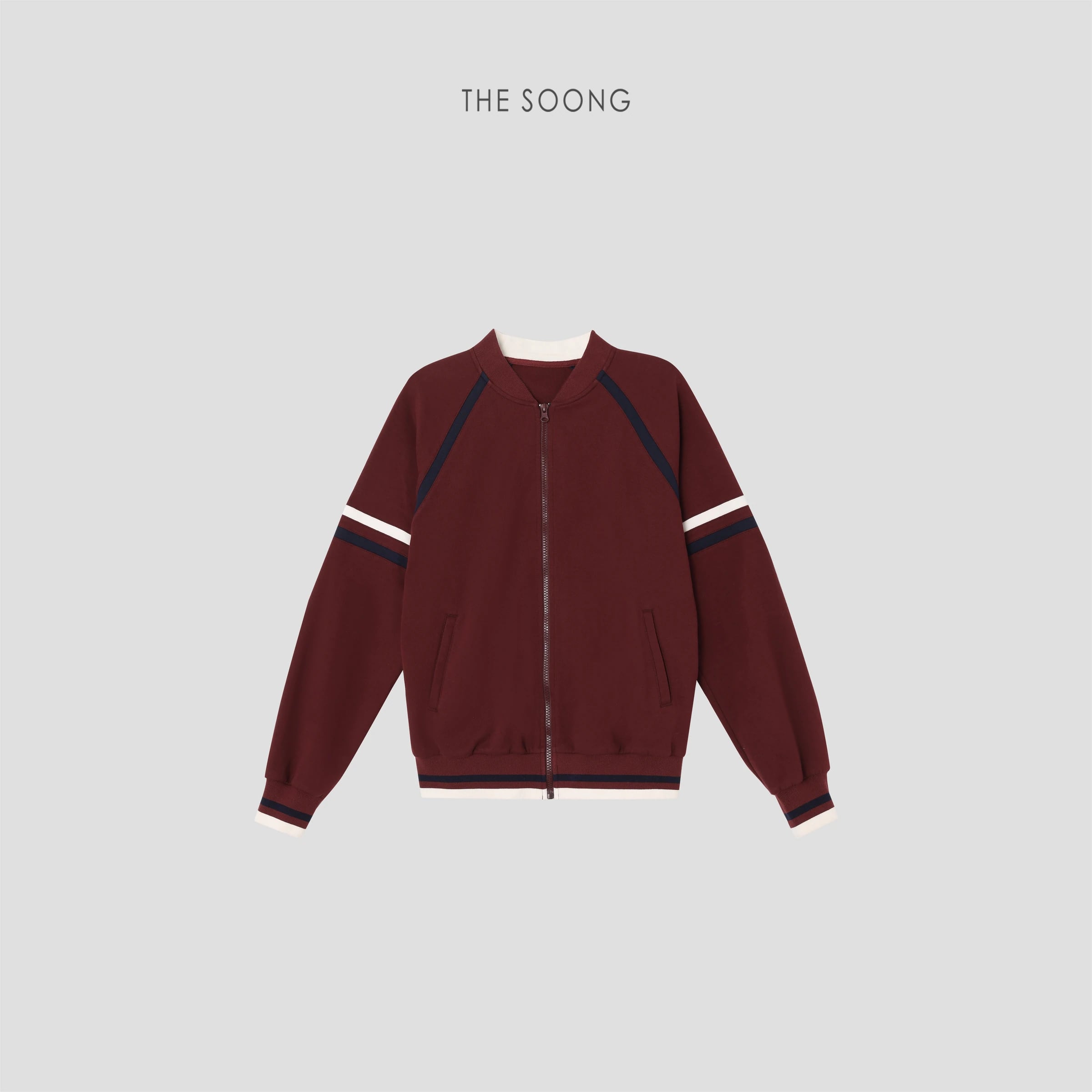 Vintage American Soft High-Density Cotton-Feel Varsity Knit Jacket