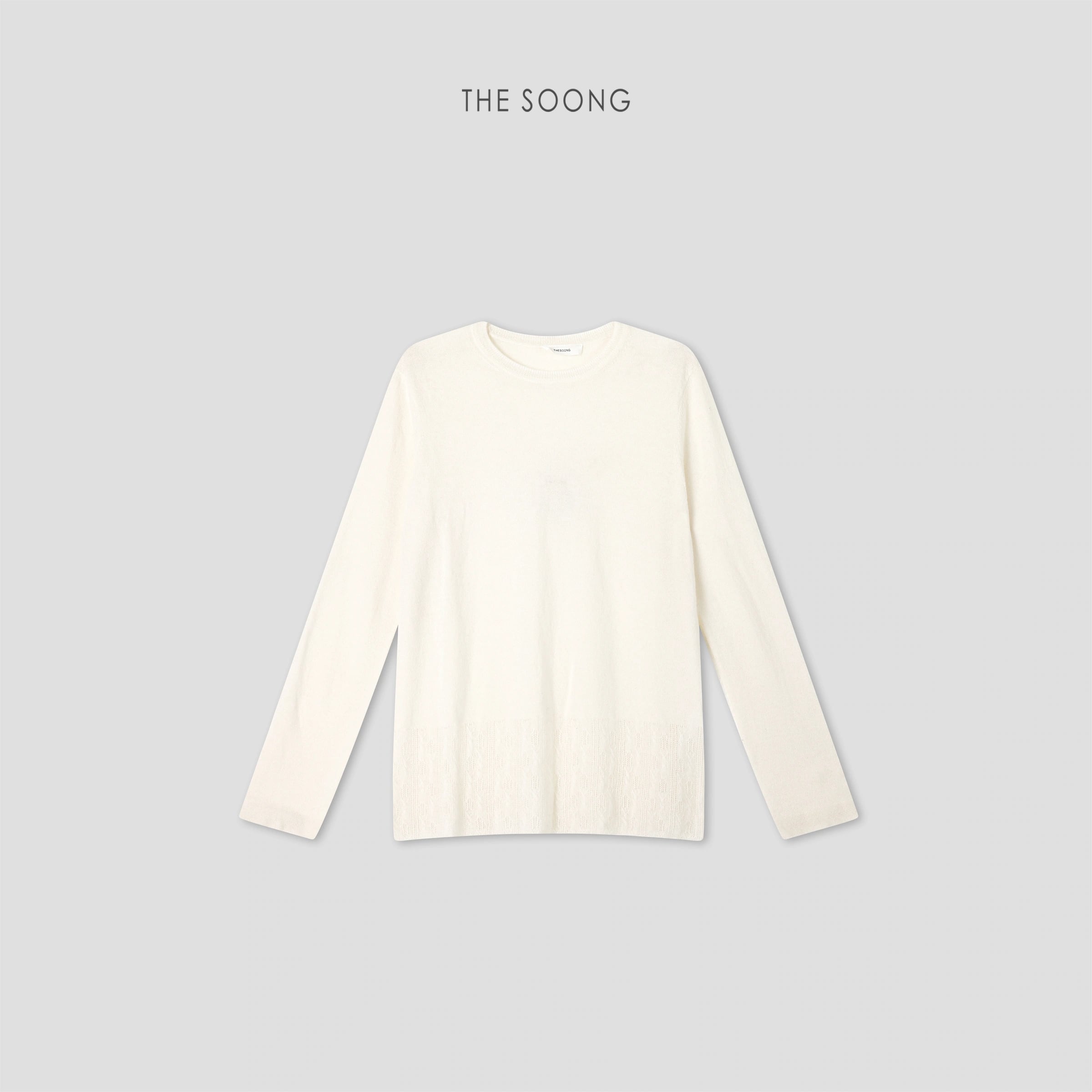 Cloud Cashmere Cashmere-Blend Textured Crewneck Sweater