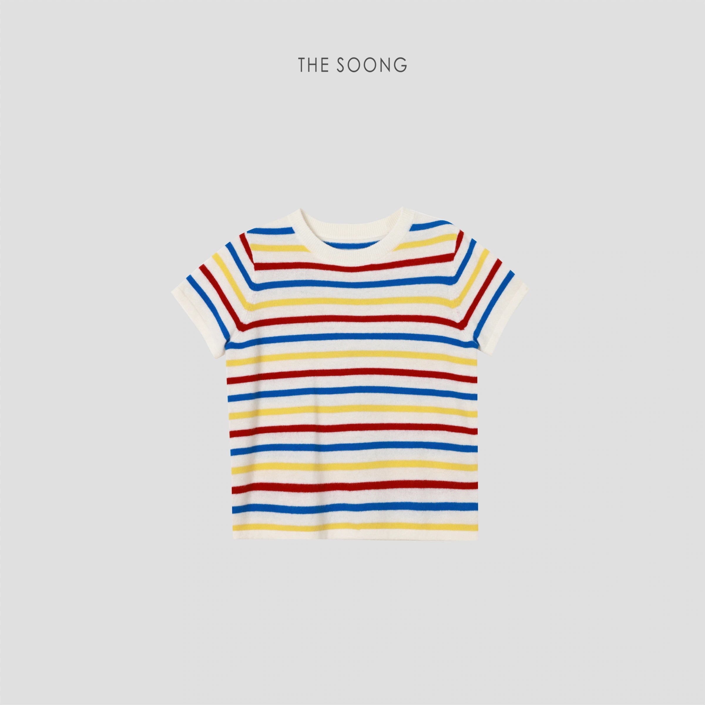 Australian Wool Rainbow Stripe Knitted Sweater