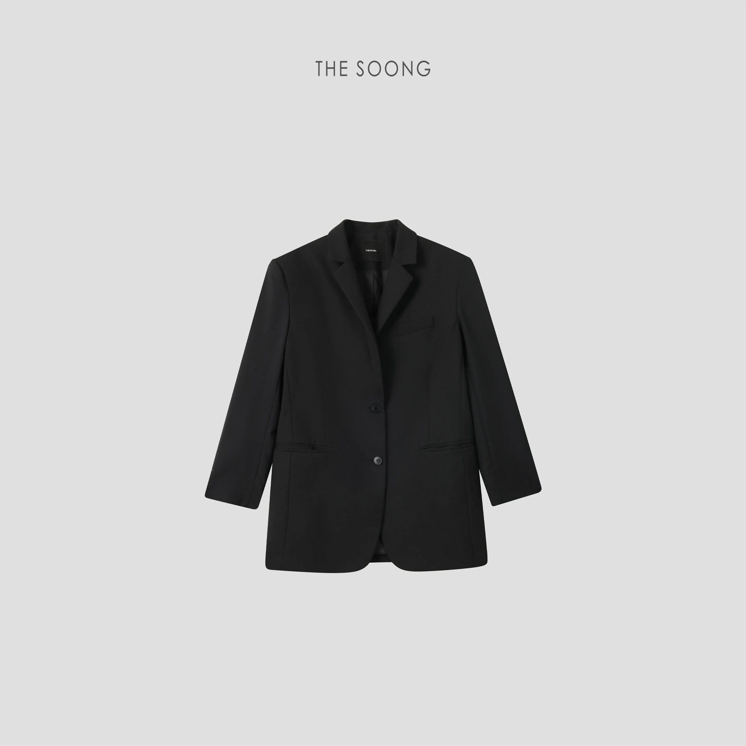 Timeless Silhouette Fine Wool Relaxed Tailored Blazer