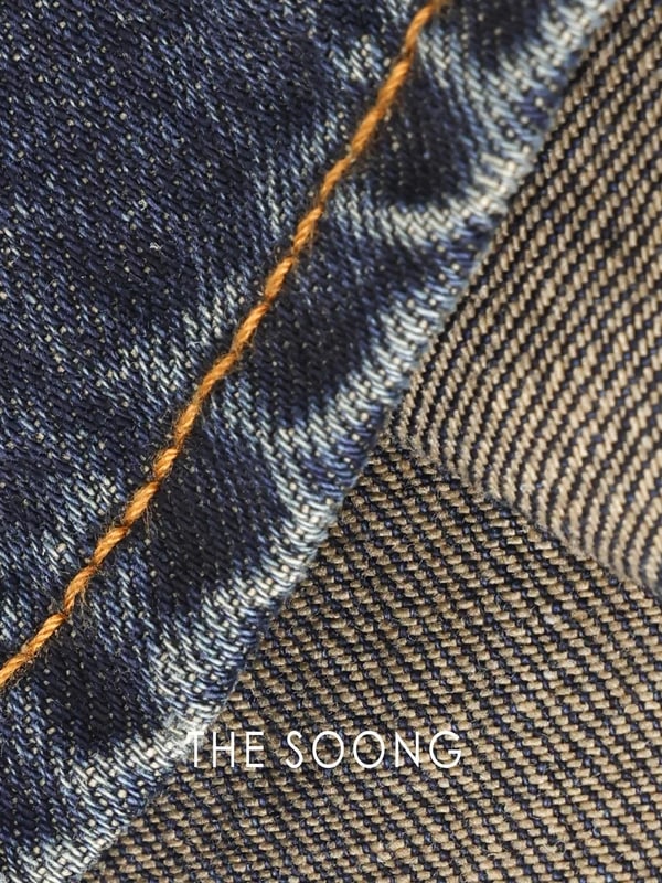 THESOONG "Boyish" Vintage-Washed Slub-Textured Straight Denim-7581 view 4