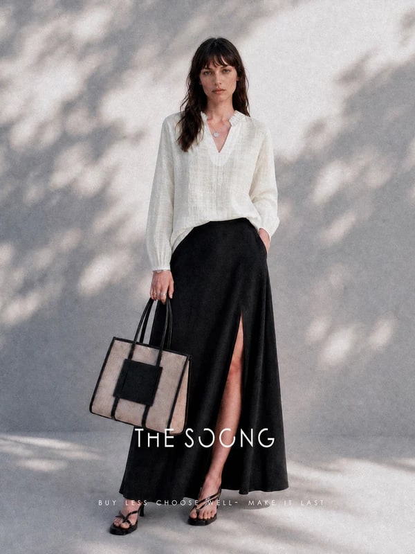 THESOONG Lyocell Linen V Long-Sleeve Shirt 8762 view 5