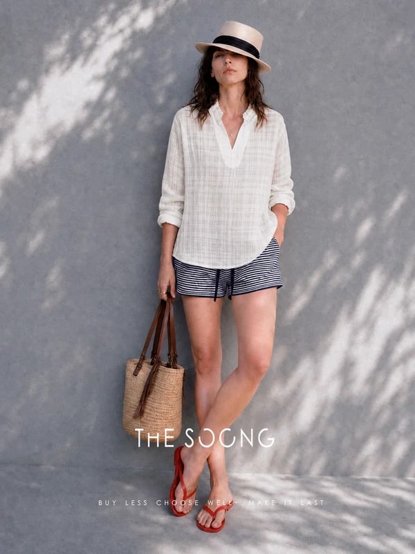 THESOONG Lyocell Linen V Long-Sleeve Shirt 8762 view 4