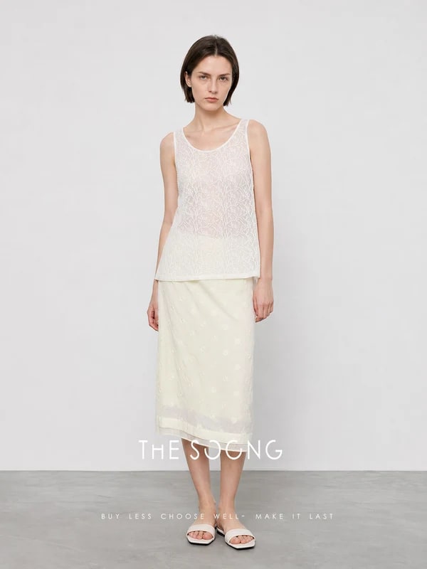 THESOONG Summer Straight-Leg Skirt-9376 alternate view