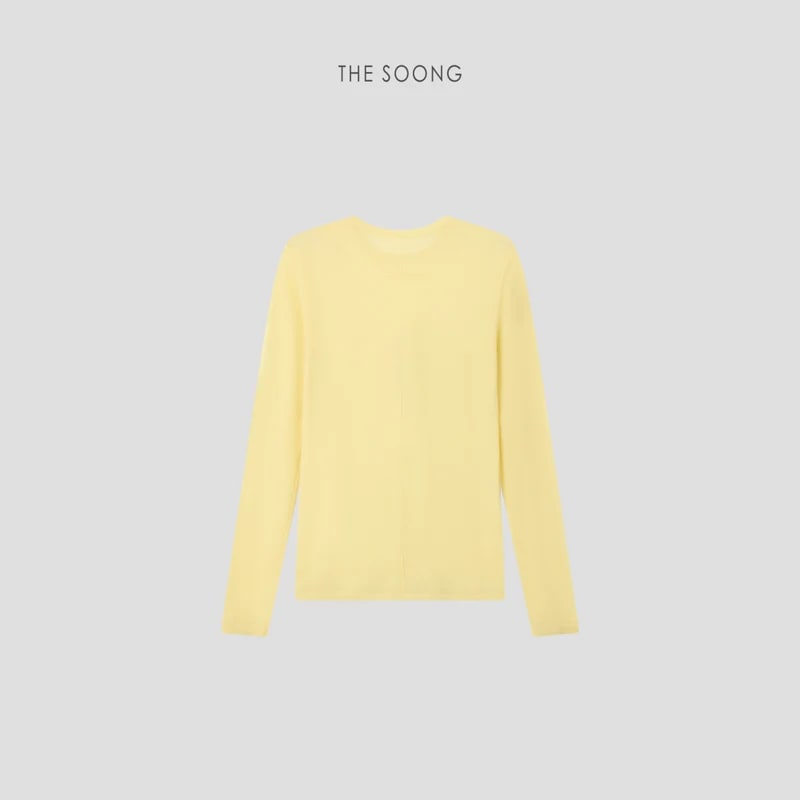 THESOONG “Simple Knit” Soft 80s Water-Soluble Wool Crewneck Sweater - 9487 view 19