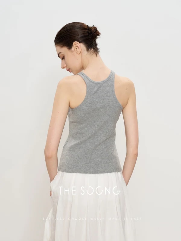 THESOONG Summer Soft Breathable Racerback Tank Top - 4034 view 4