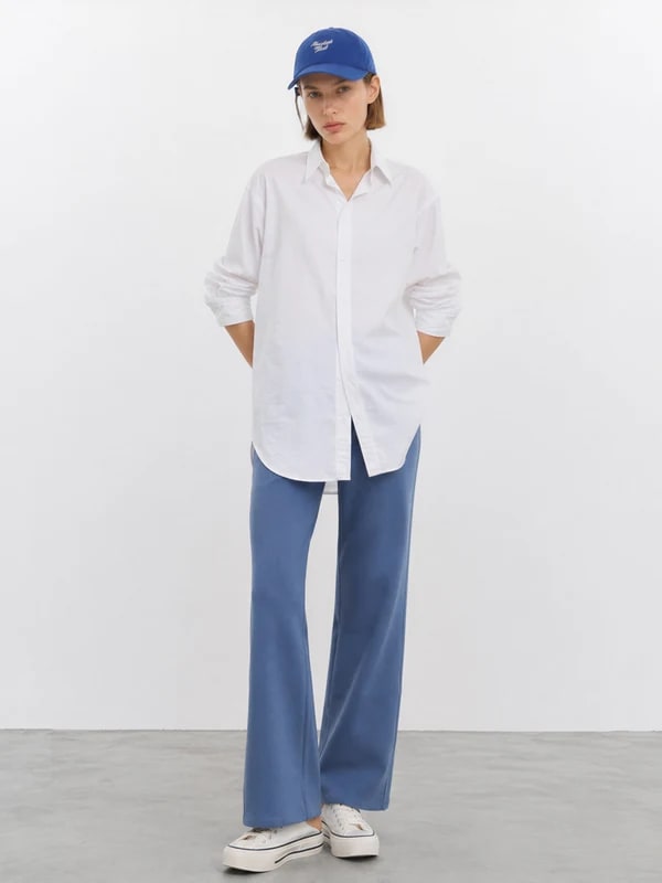 THESOONG “Cloud Pants” Minimalist Mid-Rise Straight-Leg Pants - 9307 view 6