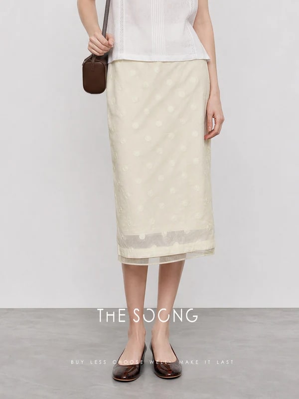 THESOONG Summer Straight-Leg Skirt-9376 view 3