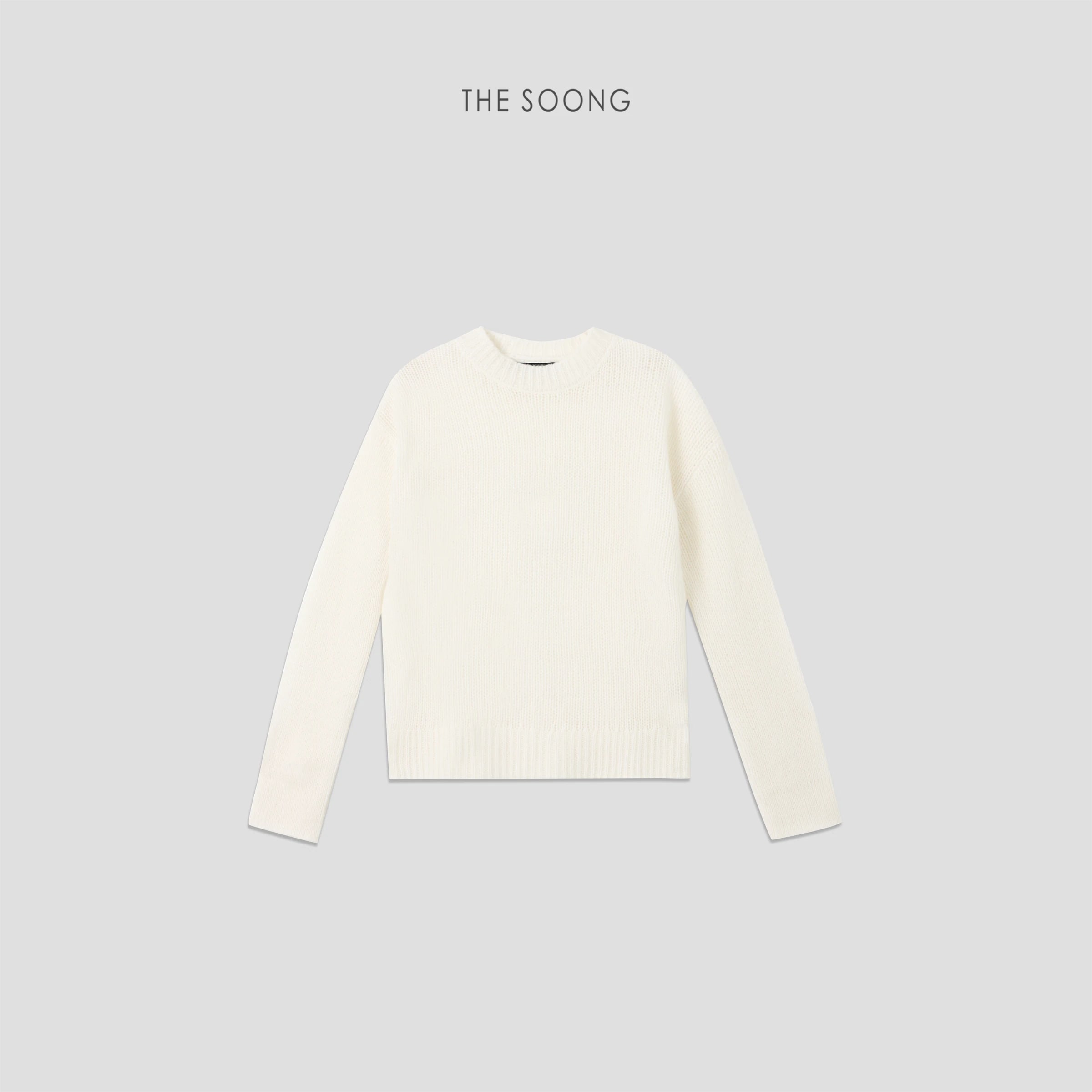 THESOONG “Cloud Cream” Soft Cotton-Wool Blend Textured Sweater - 7905
