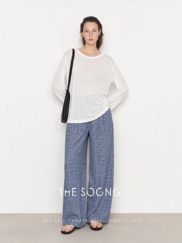 THESOONG Vintage-Texture Japanese Original Silk-Cotton Sandwich Knit Cardigan alternate view