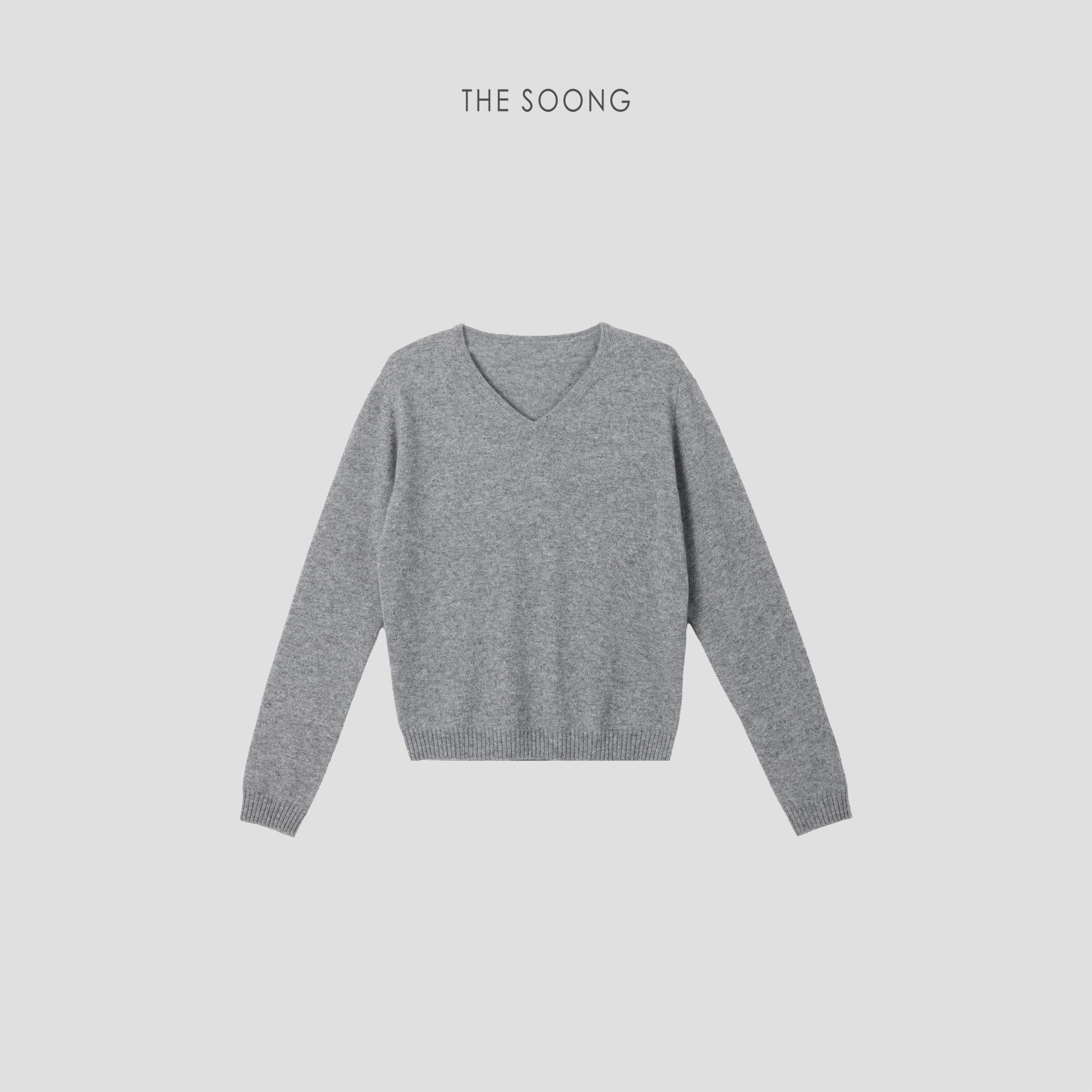 THESOONG “Timeless” Consinee 100% Cashmere V-Neck Sweater - 9257 view 16