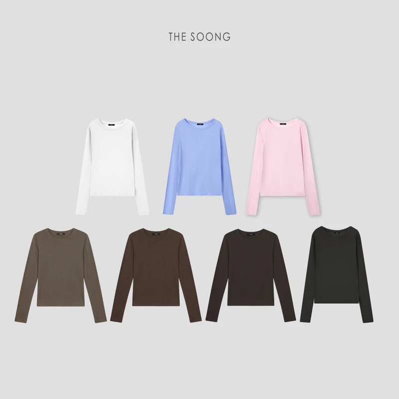 THESOONG 26s 80s High-Twist Cotton Sun-Protective Crewneck Top - 7293 view 1