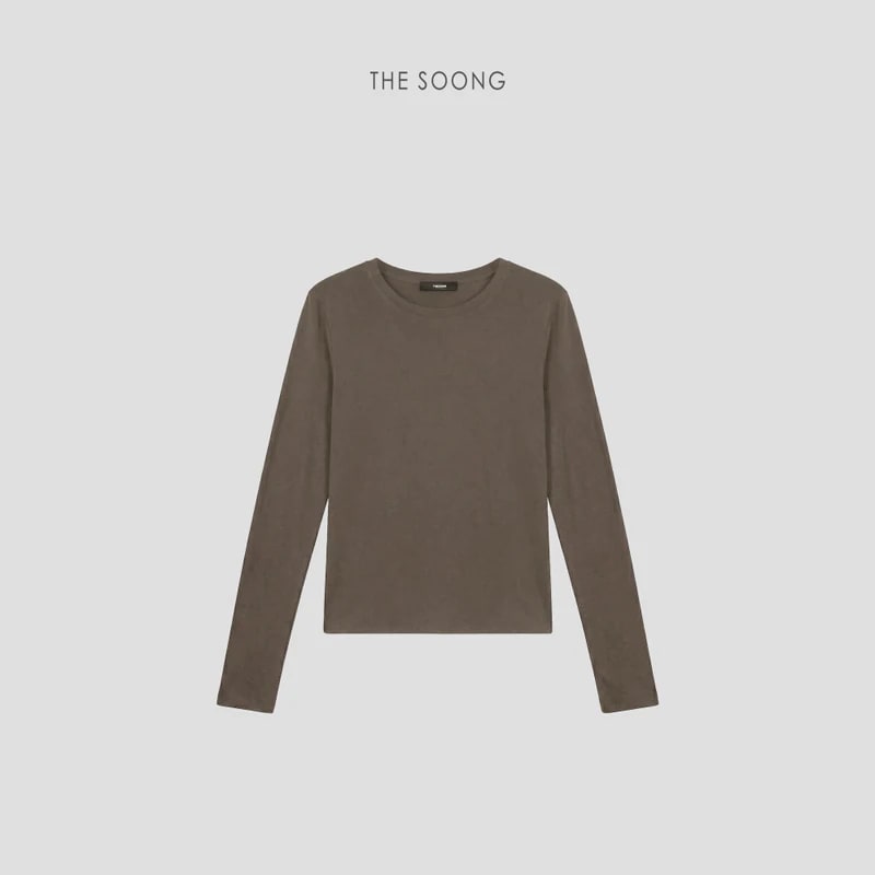 THESOONG 26s 80s High-Twist Cotton Sun-Protective Crewneck Top - 7293 view 16