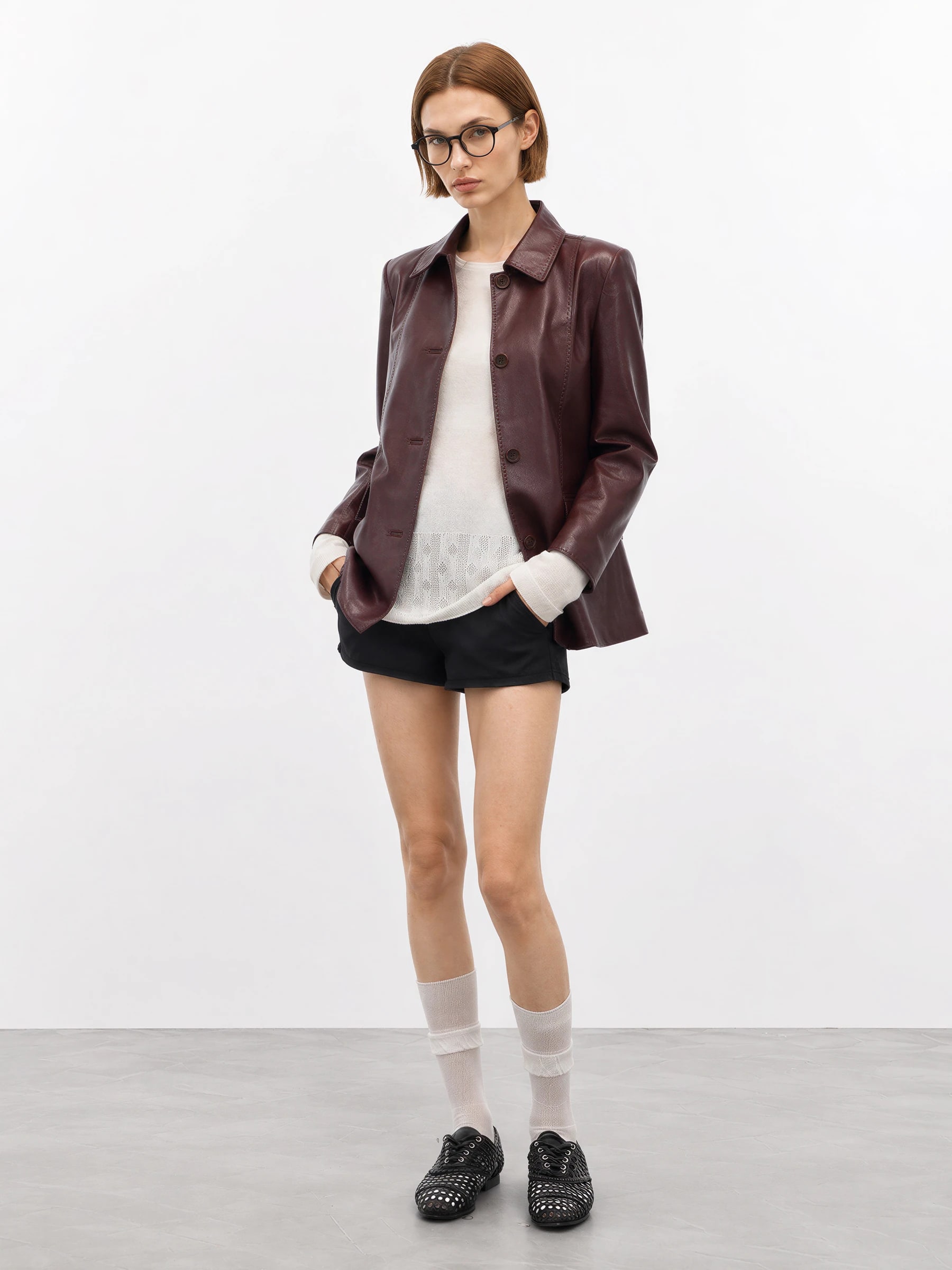 THESOONG “Twist” Wool-Blend Tailored Mid-Rise Shorts - 9181 view 9