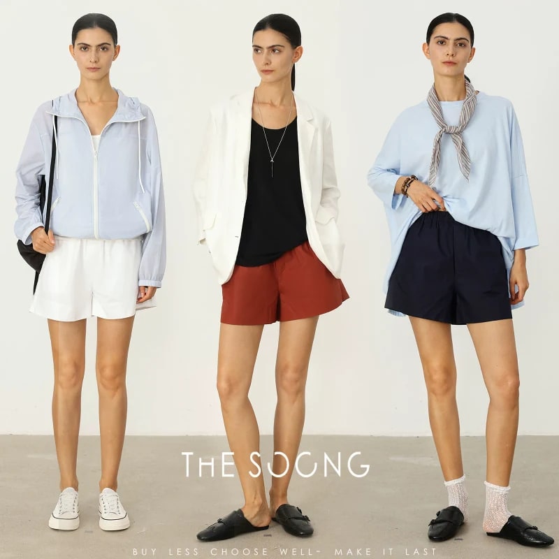 THESOONG 'Candy Shorts' 135g Lightweight Cotton Elastic Waist alternate view