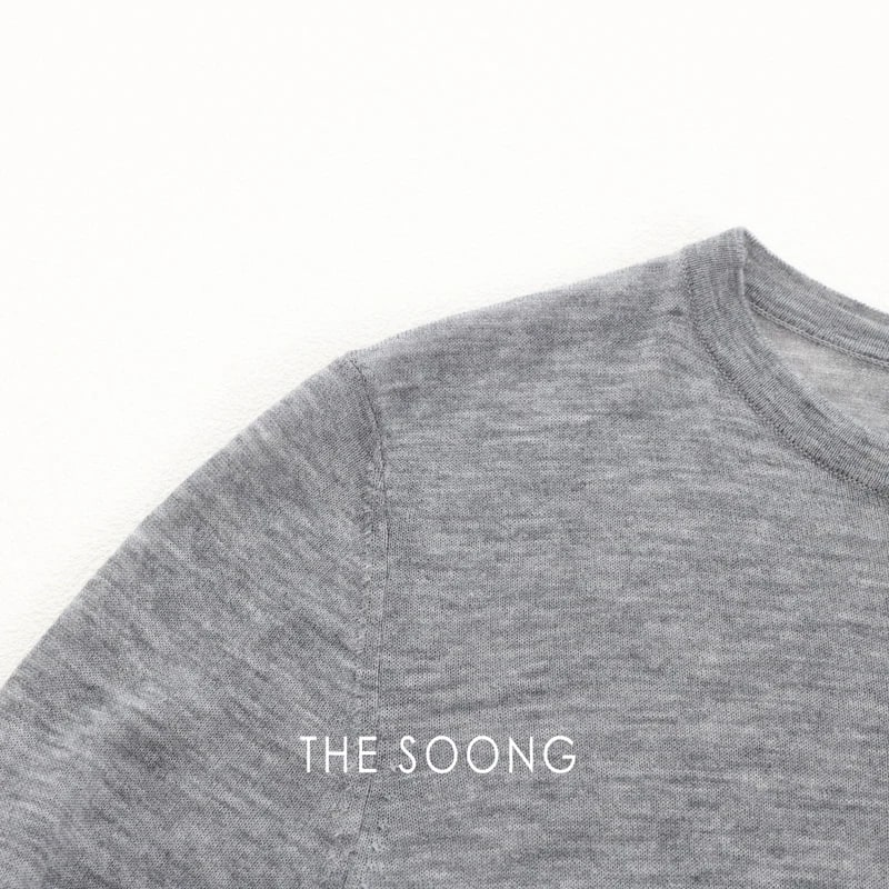 THESOONG “Simple Knit” Soft 80s Water-Soluble Wool Crewneck Sweater - 9487 view 17