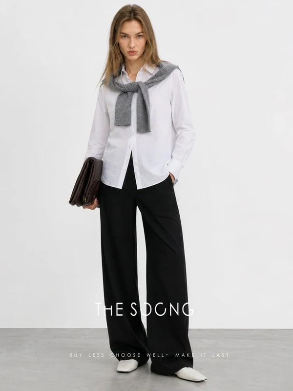 THESOONG “White Order” 100% Long-Staple Cotton Crisp Shirt - 9342 view 4