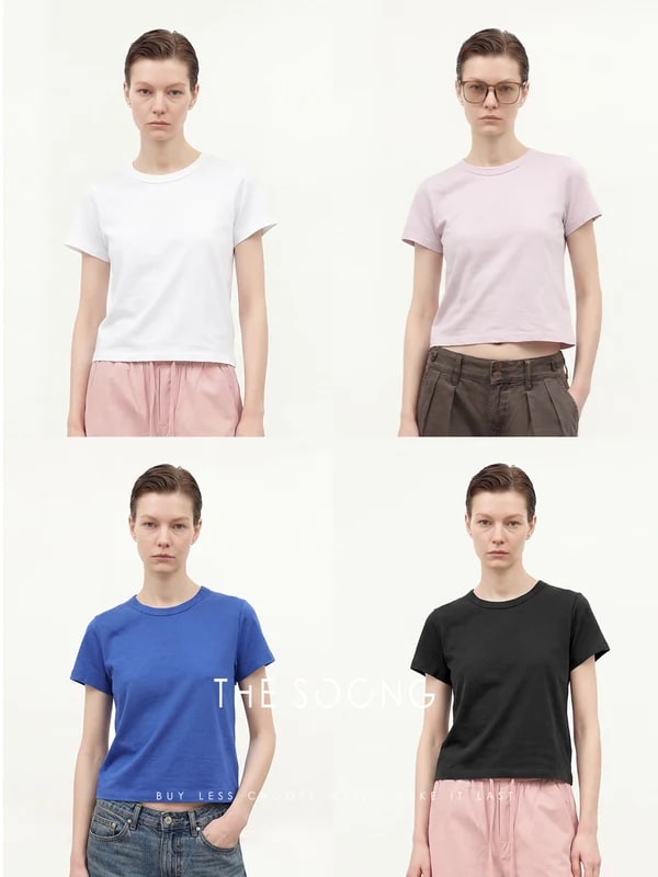 THESOONG Zero-Feel T Imported Australian Pure Cotton High-Twist Tee alternate view