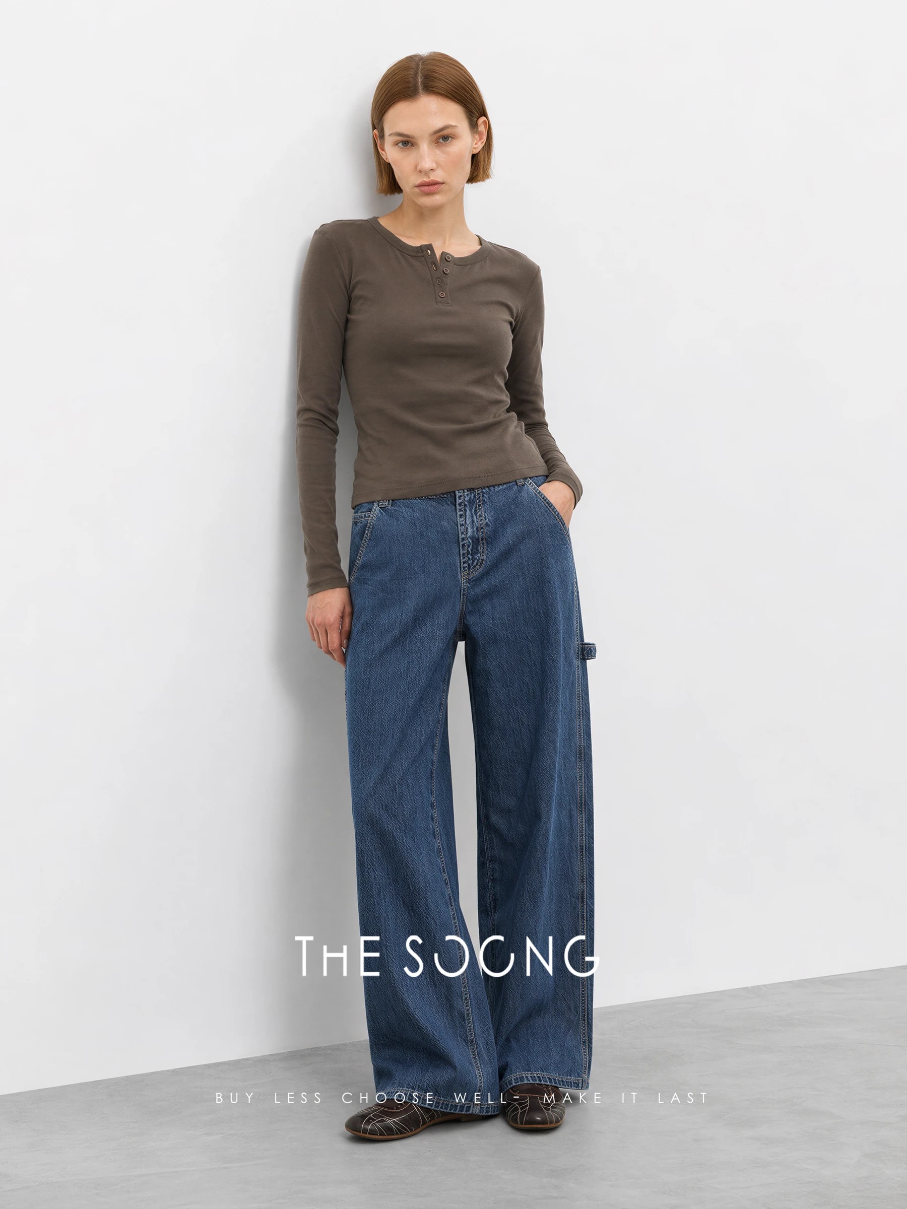 THESOONG Minimal Henley Long-Sleeve Top - 9436 view 6
