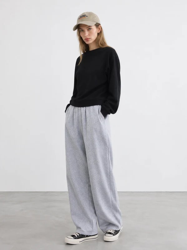 THESOONG “Pop Sweatshirt” 100% Cotton Ribbed Crewneck Relaxed Sweatshirt - 9179 view 6