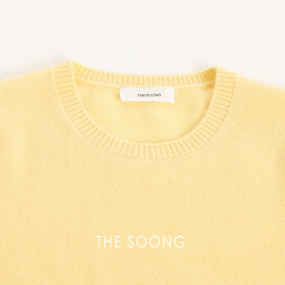 THESOONG “Cloud Luxury” Consinee 100% Cashmere Short-Sleeve Sweater - 9251 view 11