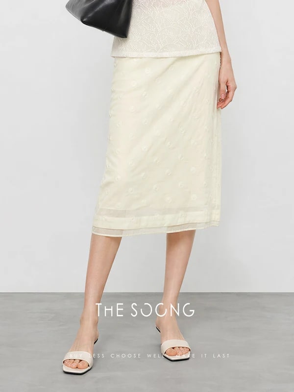 THESOONG Summer Straight-Leg Skirt-9376 view 5