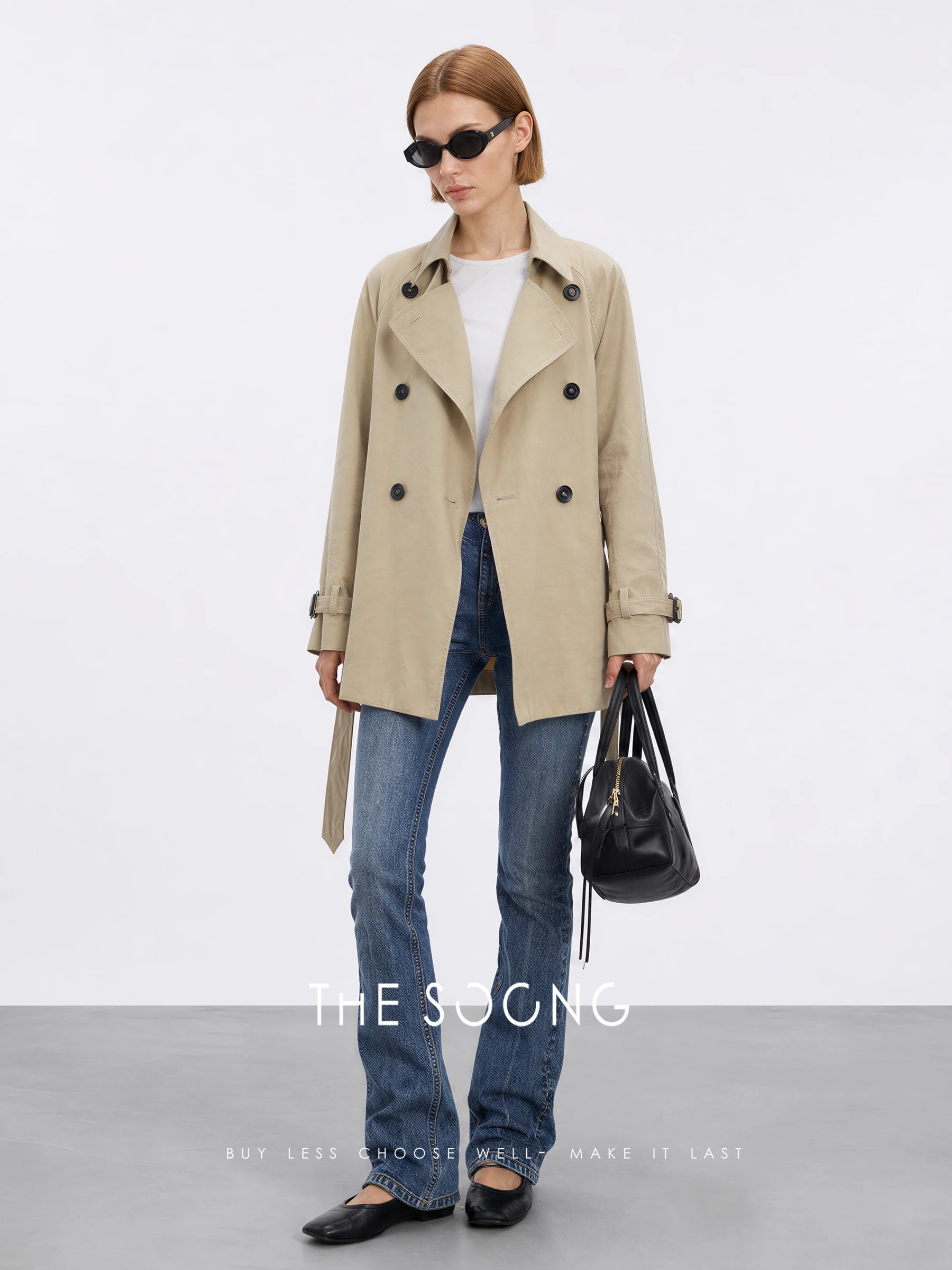 THESOONG “Wilderness Journey” 100% Cotton Double-Breasted Trench Coat - 9106 view 4