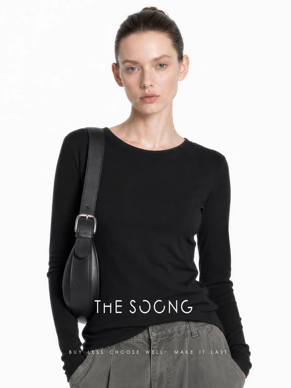 THESOONG 26s 80s High-Twist Cotton Sun-Protective Crewneck Top - 7293 view 4