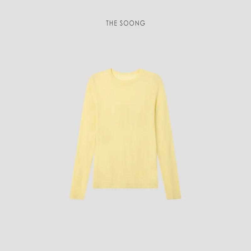 THESOONG “Simple Knit” Soft 80s Water-Soluble Wool Crewneck Sweater - 9487 view 18
