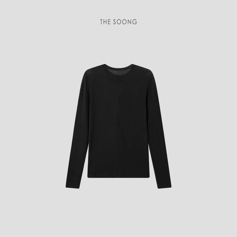 THESOONG “Simple Knit” Soft 80s Water-Soluble Wool Crewneck Sweater - 9487 view 22