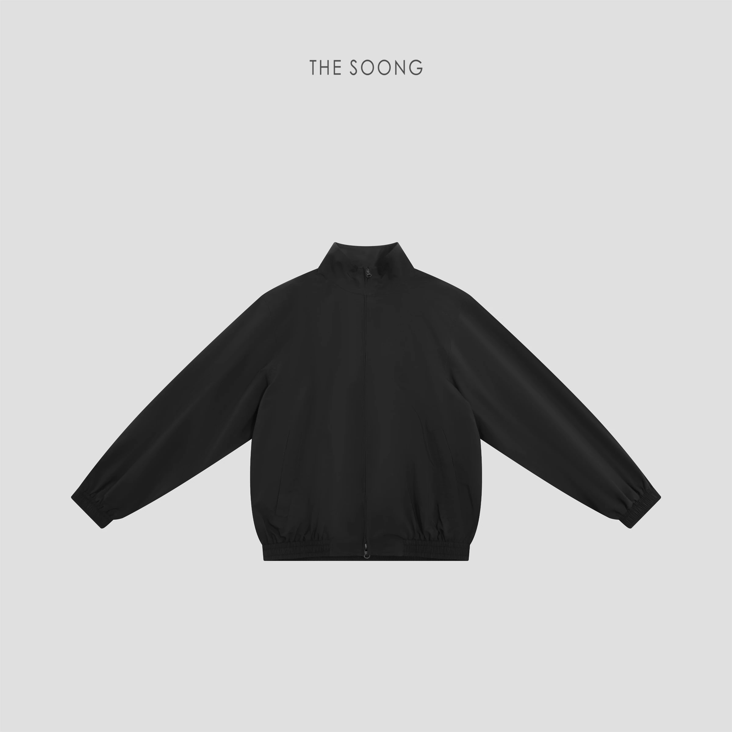 THESOONG “Silent Jacket” Black Stand-Collar Windproof Jacket - 7573 view 1