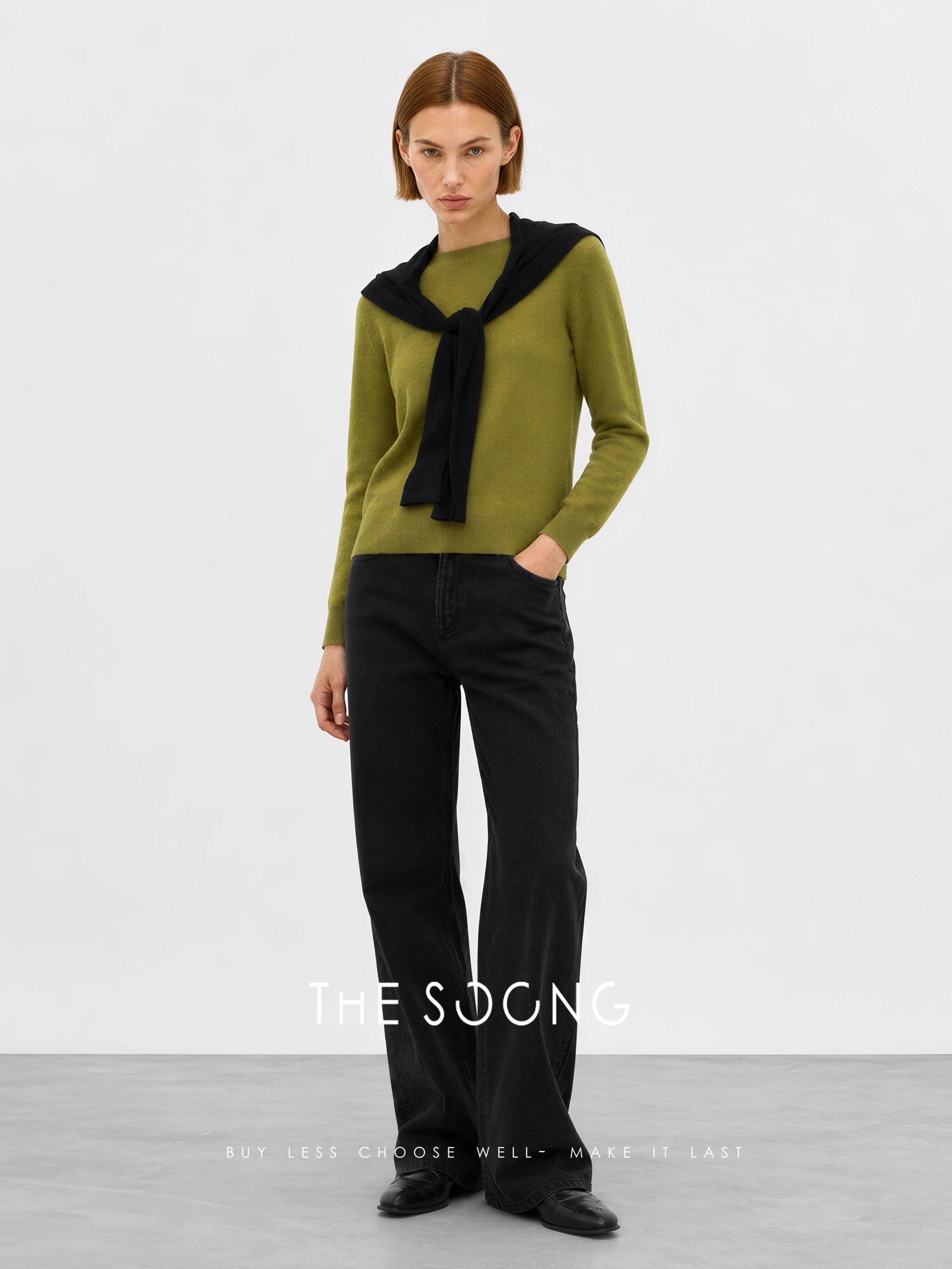 THESOONG Spring Slim Straight Cotton-Feel Jeans - 8362 view 5