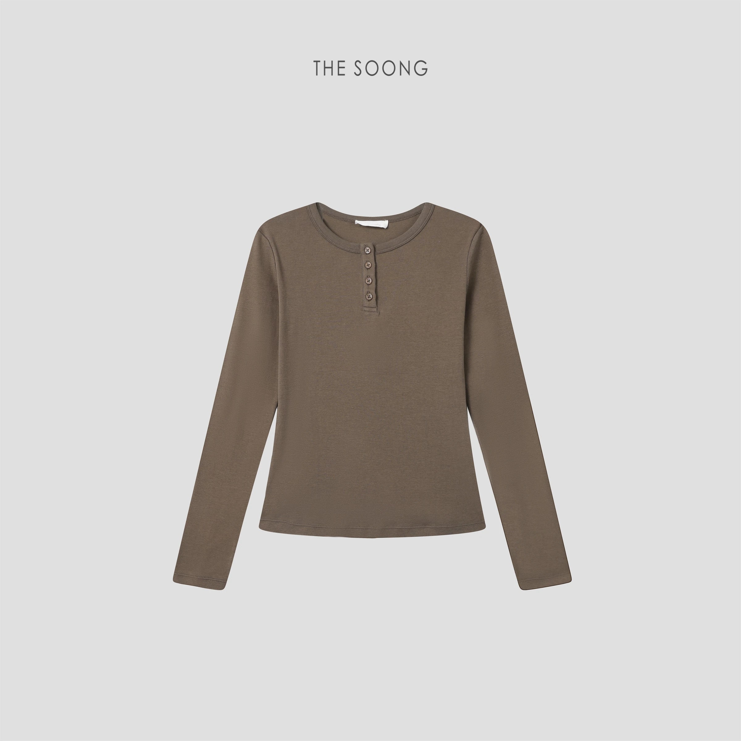 THESOONG Minimal Henley Long-Sleeve Top - 9436 view 10
