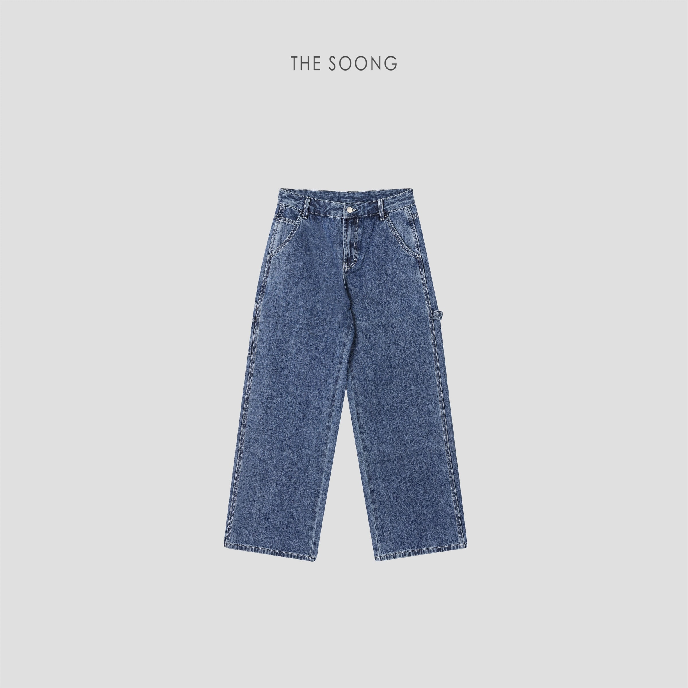 THESOONG “Okayama Denim” 90s Vintage Mid-Low Rise Wide-Leg Jeans - 9095 view 1