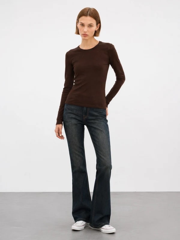 THESOONG “Simple Knit” Soft 80s Water-Soluble Wool Crewneck Sweater - 9487 view 7