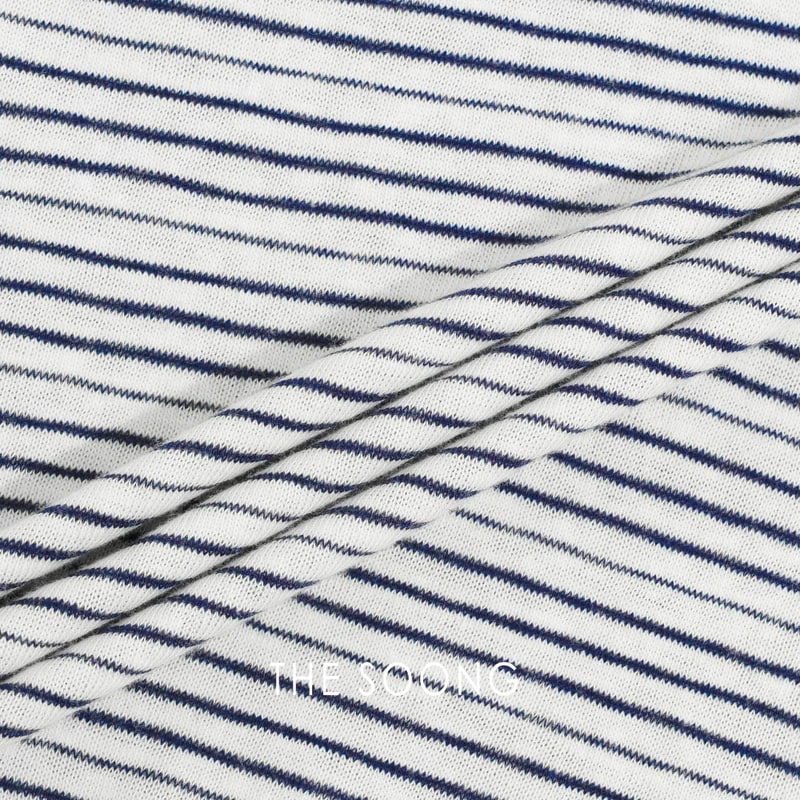 THESOONG Soft-Washed Cotton-Blend Striped Hooded Top - 8224 view 7