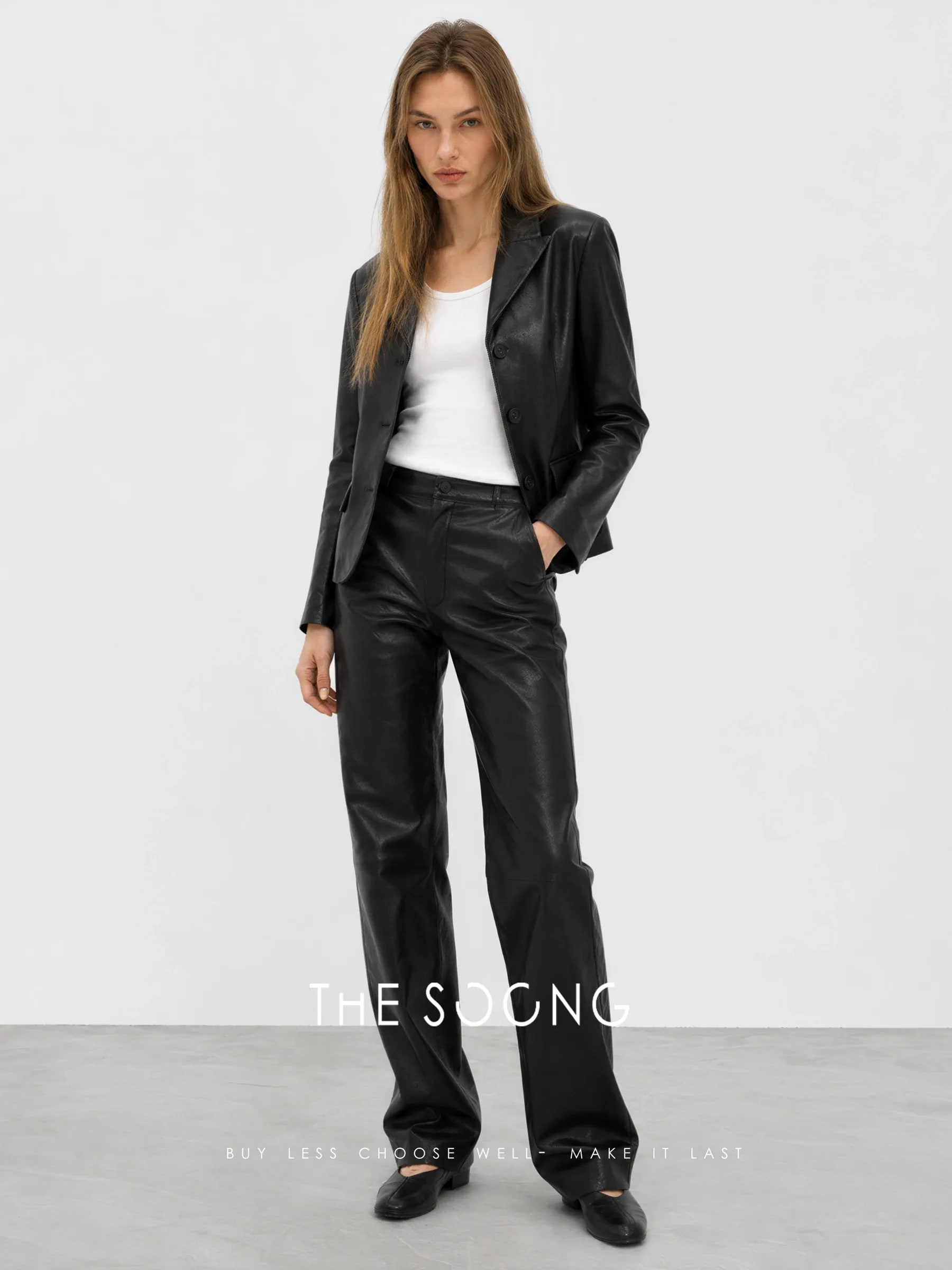 THESOONG “Kendall Leather” Classic Matte Lambskin Jacket - 9304 view 12