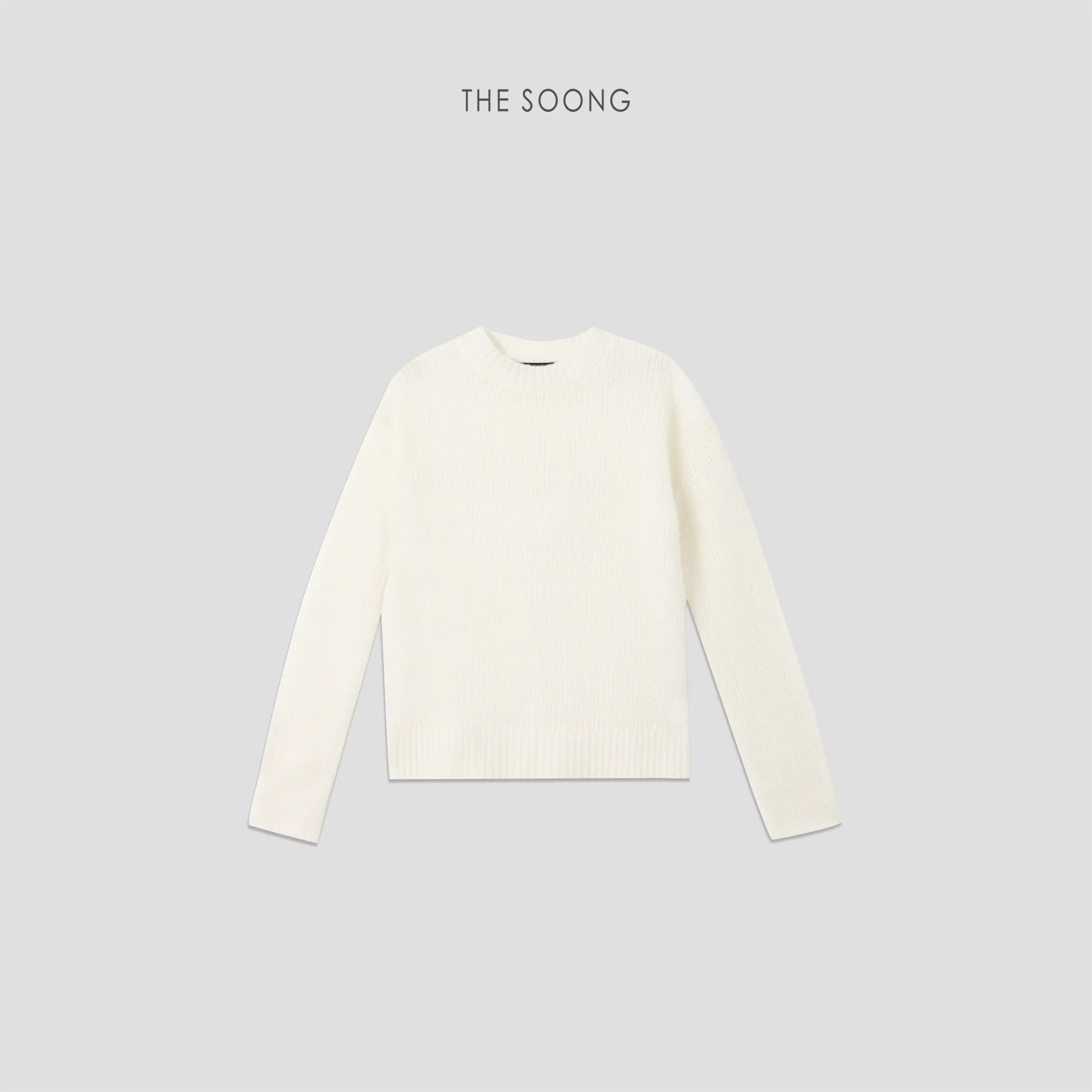 THESOONG “Cloud Cream” Soft Cotton-Wool Blend Textured Sweater - 7905