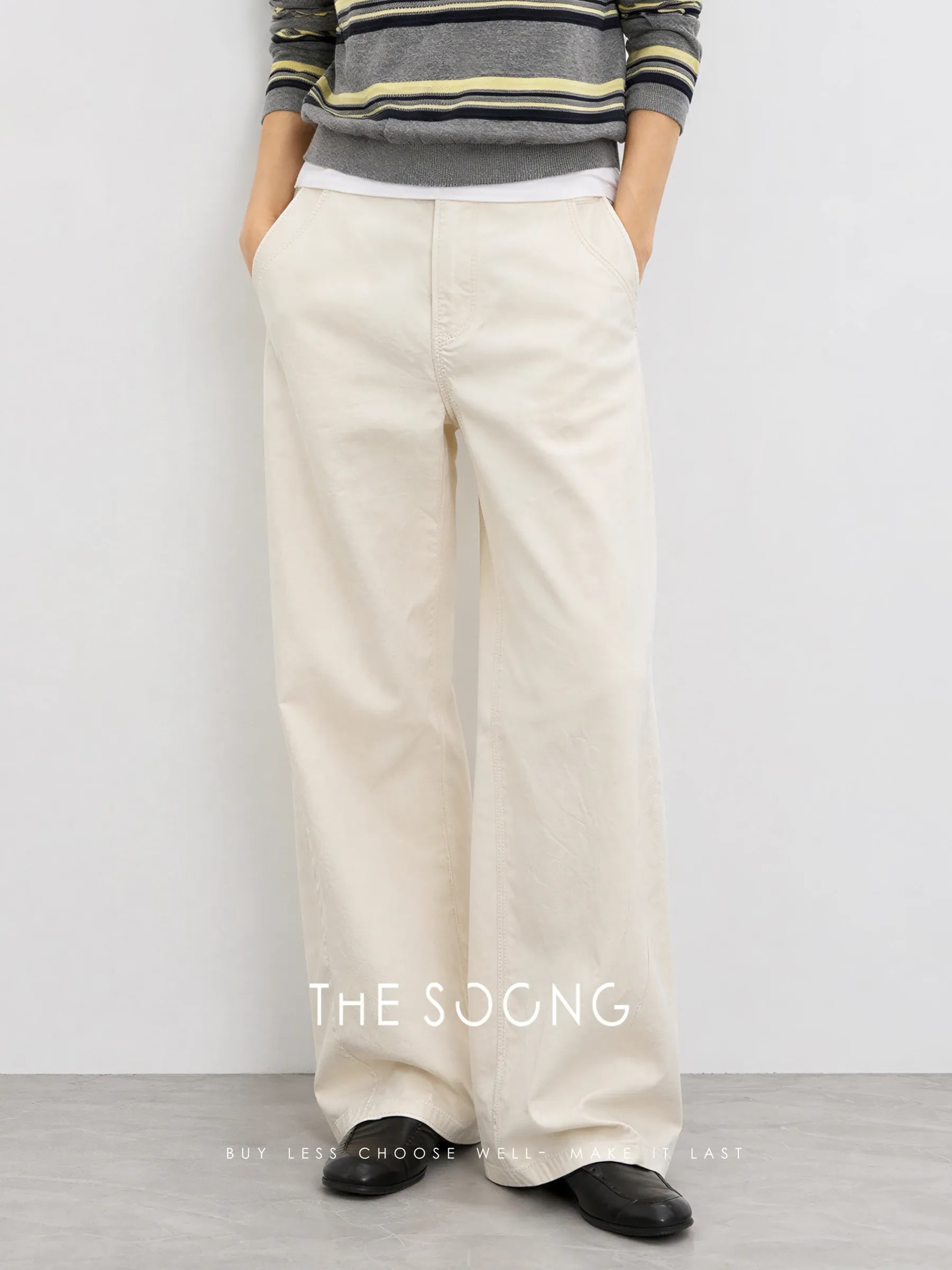 THESOONG “Coconut Pants” Clean Fit Washed Vintage Denim Jeans - 8910 view 3