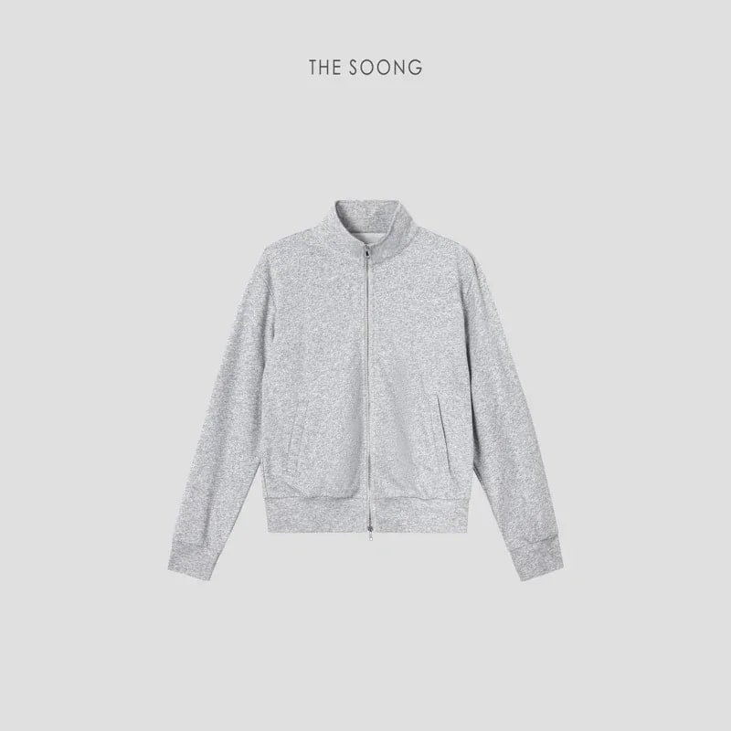 THESOONG “Evergreen” Cotton-Blend Stand-Collar Casual Set - 8995/8996 view 20