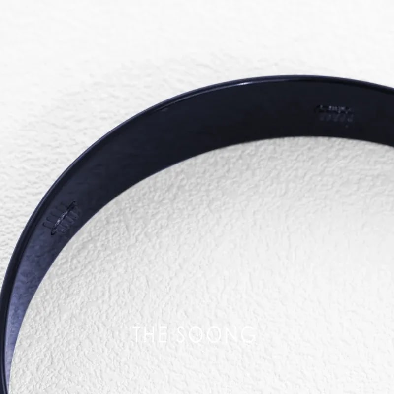 THESOONG “Acetate Glow” Wide Glossy Contrast Metal-Logo Headband - 9442 view 12