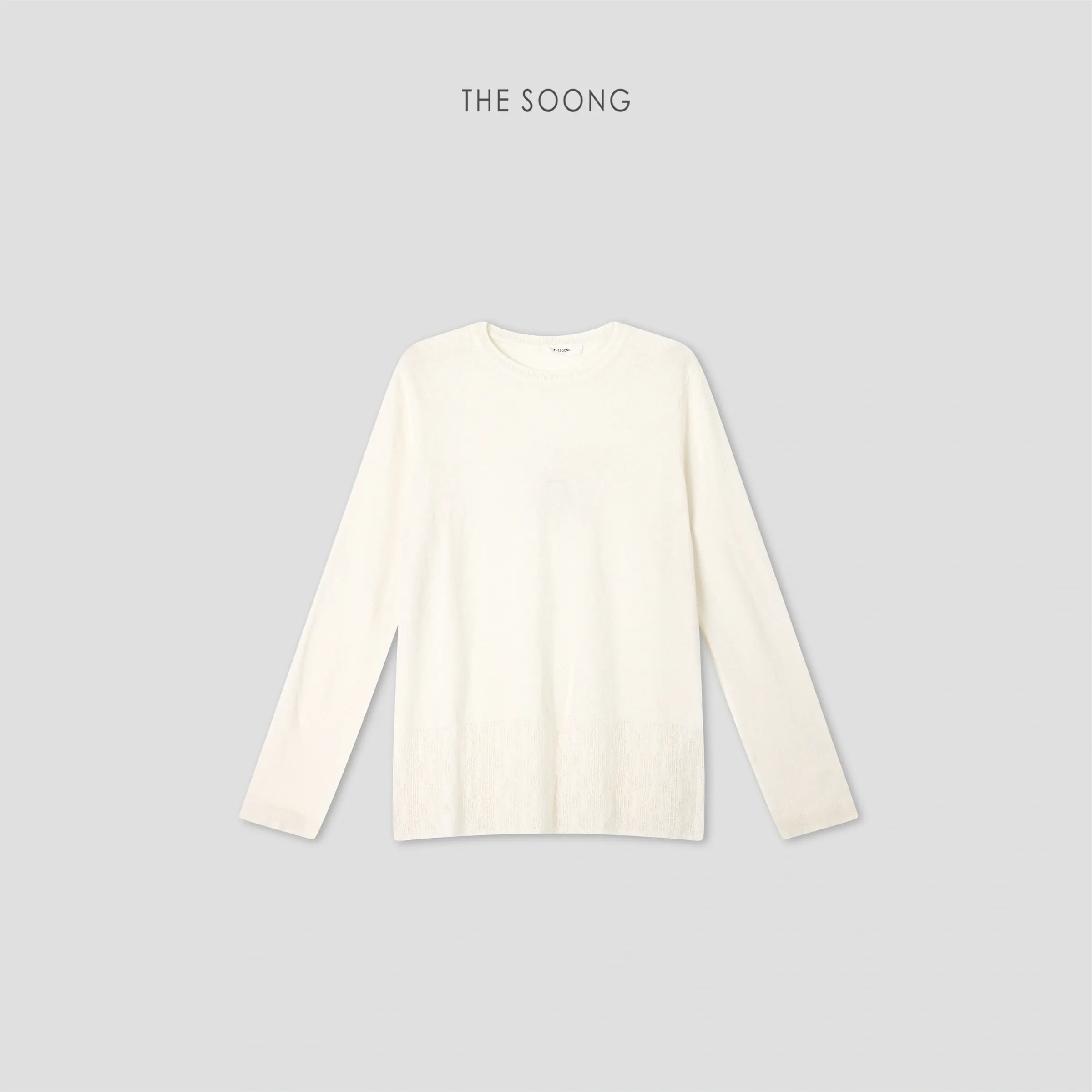 THESOONG “Cloud Cashmere” Cashmere-Blend Textured Crewneck Sweater - 8930 view 1