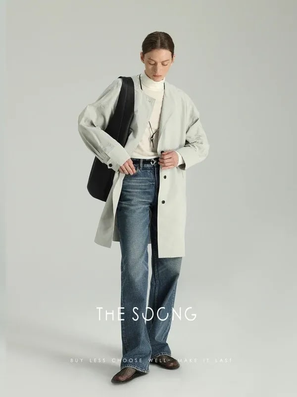 THESOONG クラシック ハンドブラッシュド・ヒゲ加工 ノンストレッチ ジップ ストラクチャード M alternate view