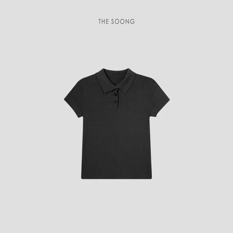 THESOONG 100% Cotton Double-Gauze Short-Sleeve Polo Henley Shirt - 7375 view 12