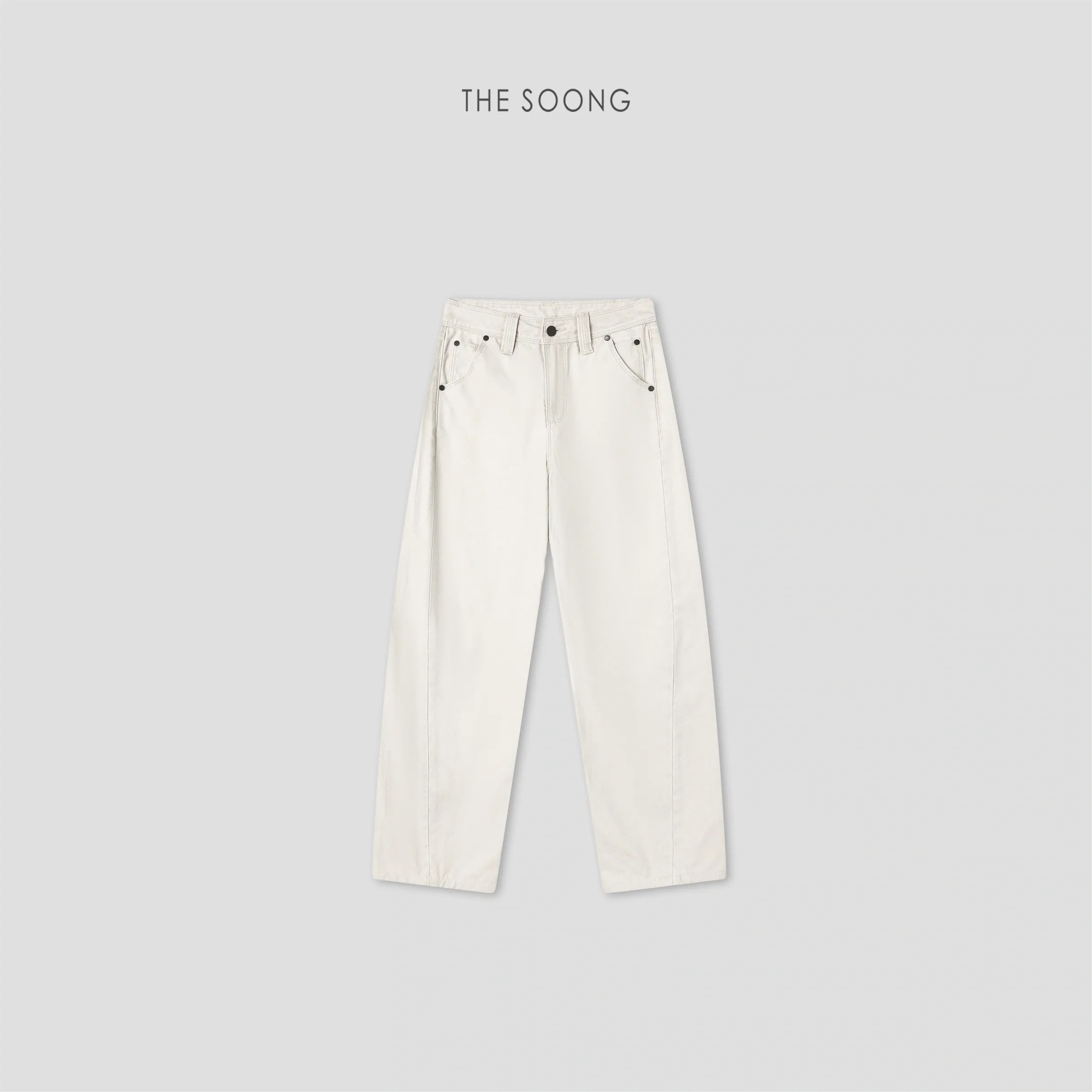 THESOONG “Coconut Pants” Clean Fit Washed Vintage Denim Jeans - 8910 view 1