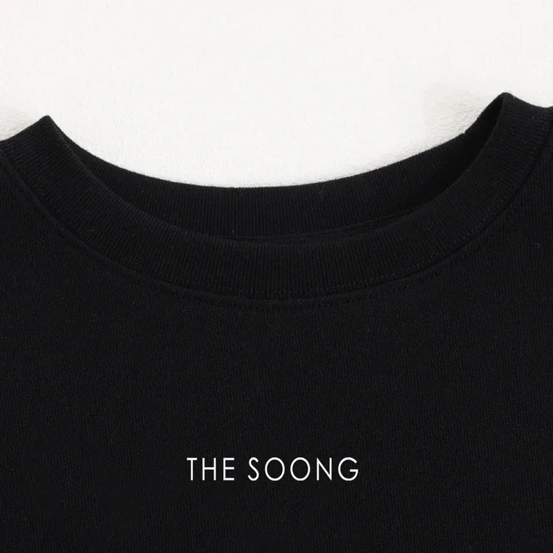 THESOONG “Pop Sweatshirt” 100% Cotton Ribbed Crewneck Relaxed Sweatshirt - 9179 view 13