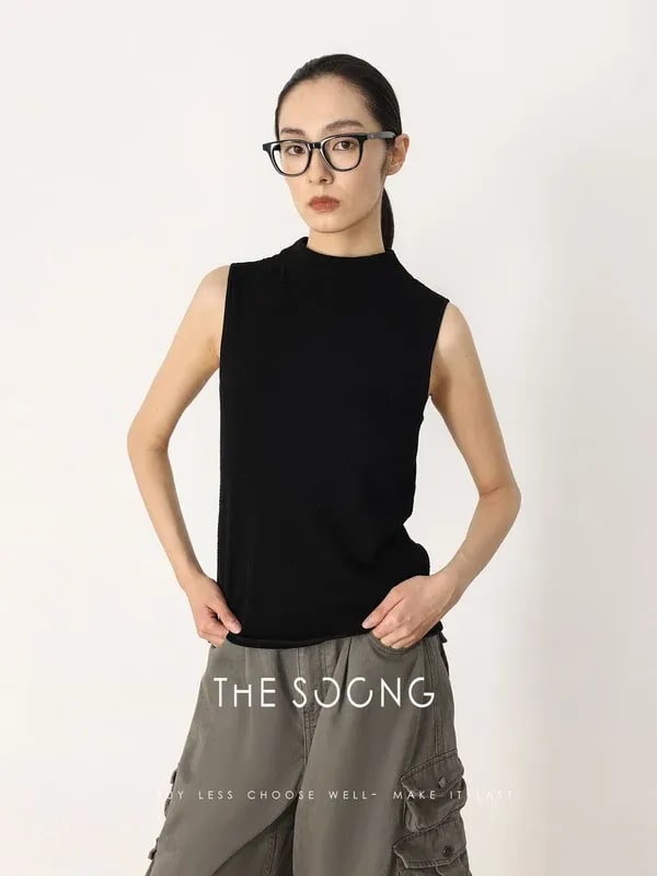 THESOONG 얼리 스프링 신상품 트리아세테이트 메리노 울 심리스 view 6